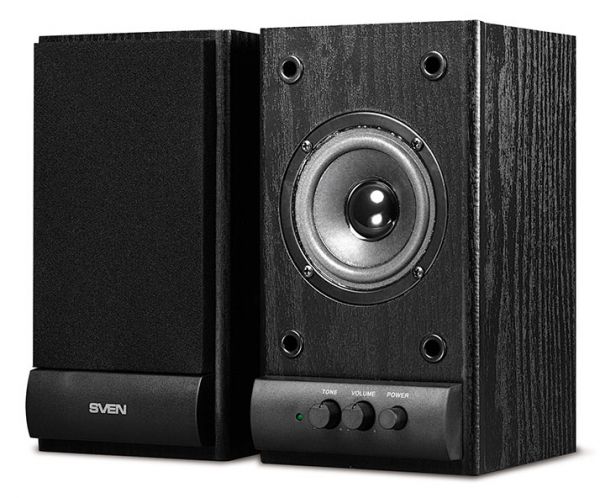 Компьютерная акустика Sven SPS-607 2.0 черный 6Вт